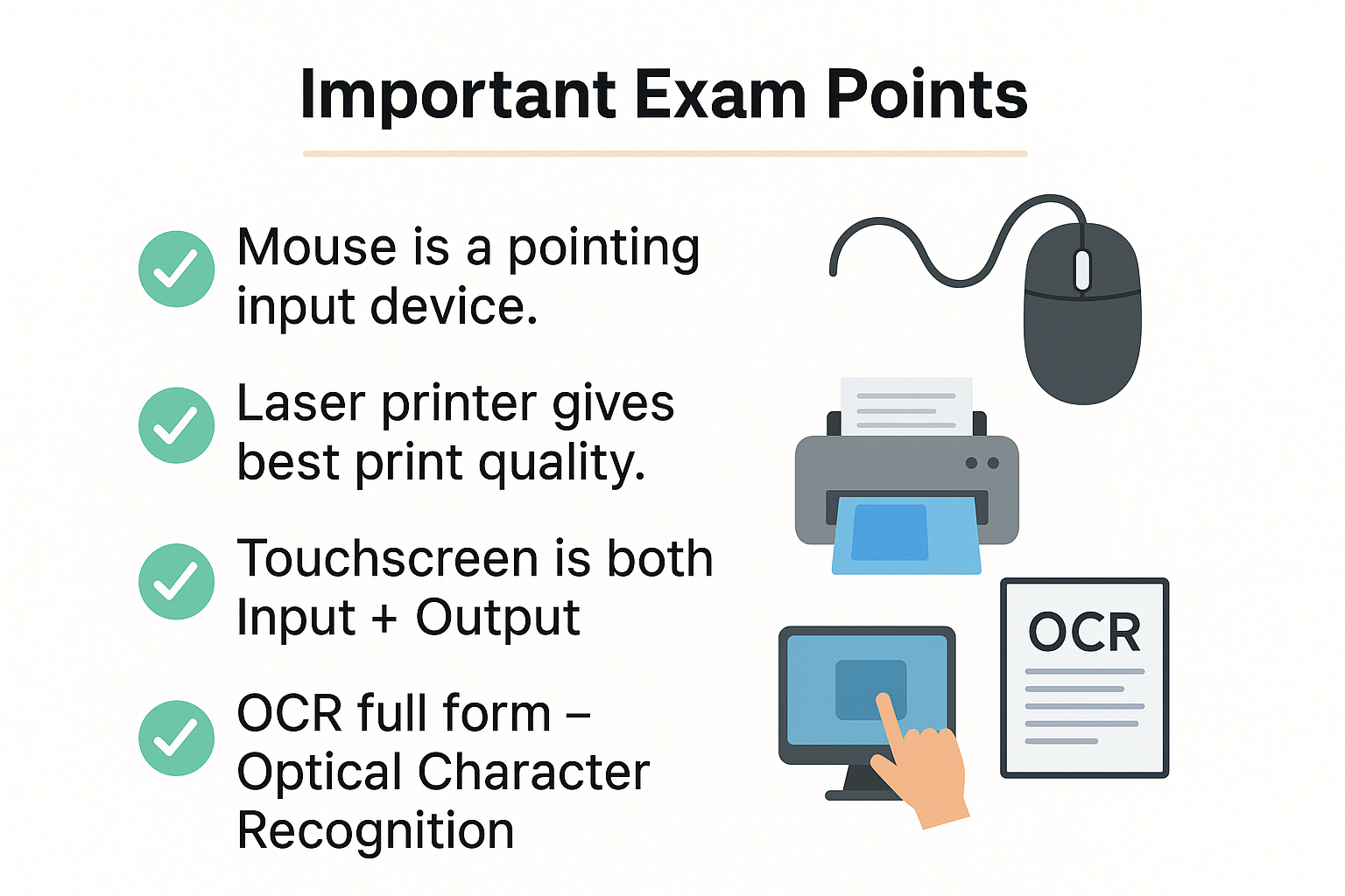 important exam points image